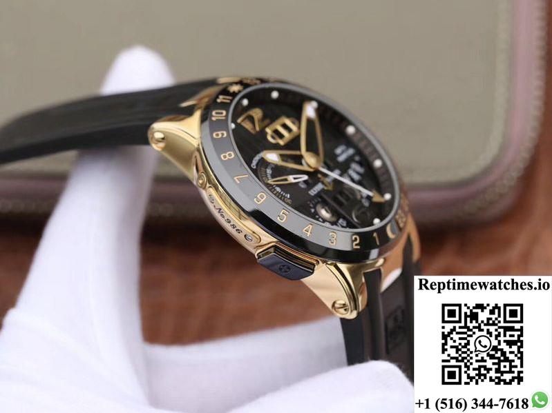 Ulysse Nardin El Toro 322-00-3 18K Yellow Gold Black Dial-Rep Time Watches