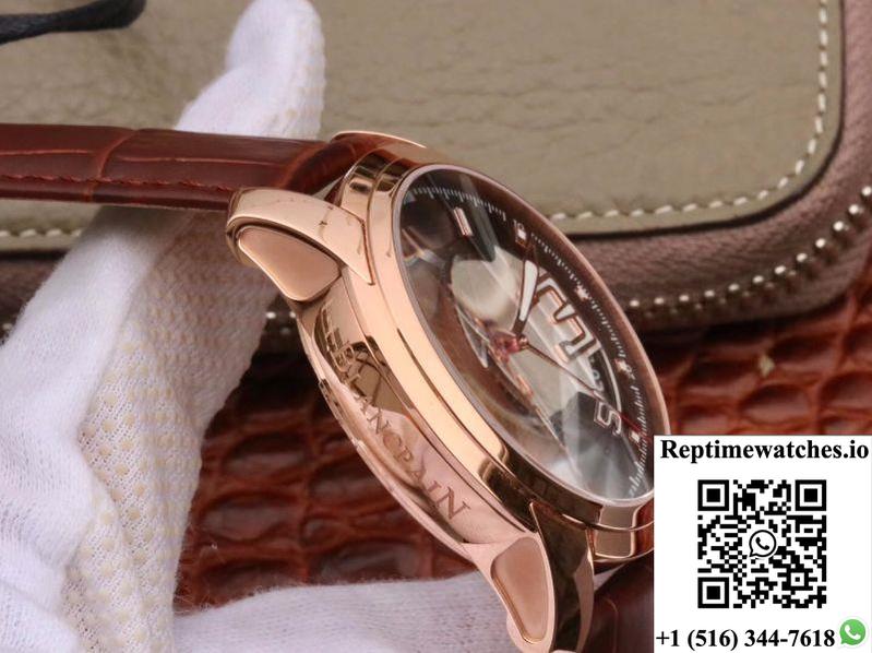 Blancpain L-Evolution 8805-1134-53B Rose Gold Case Black Dial-Rep Time Watches