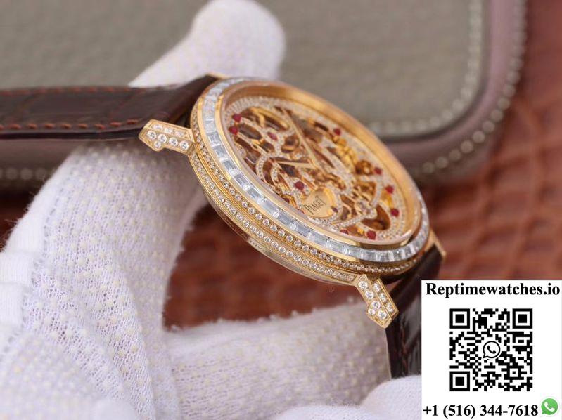 Piaget Altiplano G0A39125 Rosegold Skeleton Dial-Rep Time Watches
