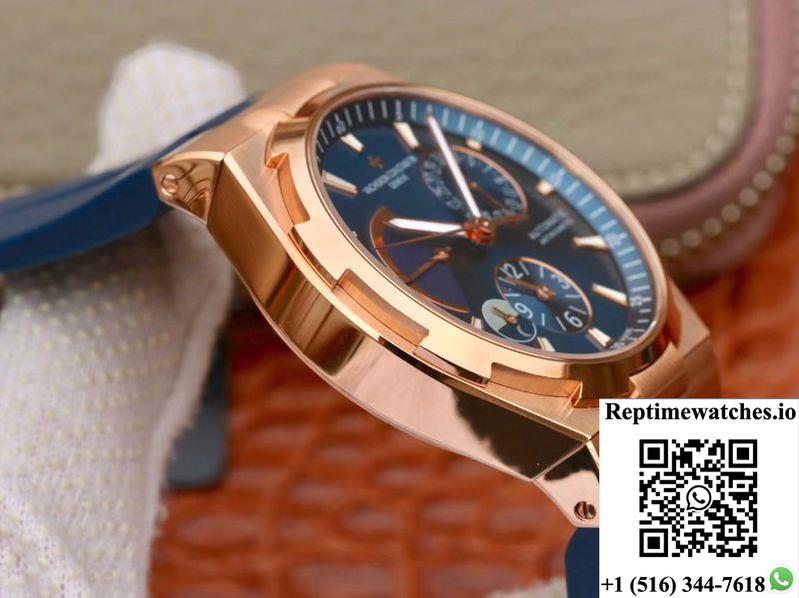 Vacheron Constantin Overseas 44Mm Twa Factory 18K Rose Gold Blue Dial-Rep Time Watches