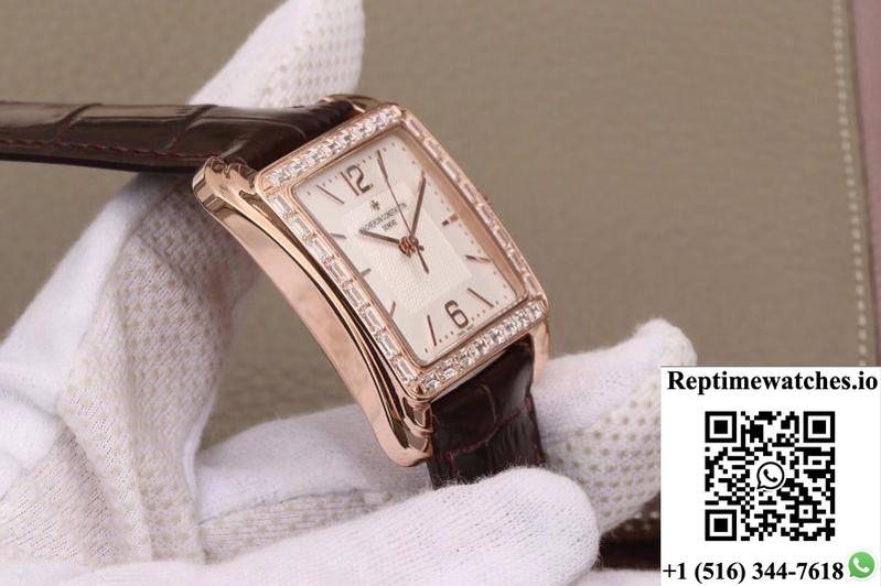 Vacheron Constantin Historiques Toledo 1951 86300/000R-9826 Gs Factory 18K Rose Gold Silver Dial-Rep Time Watches