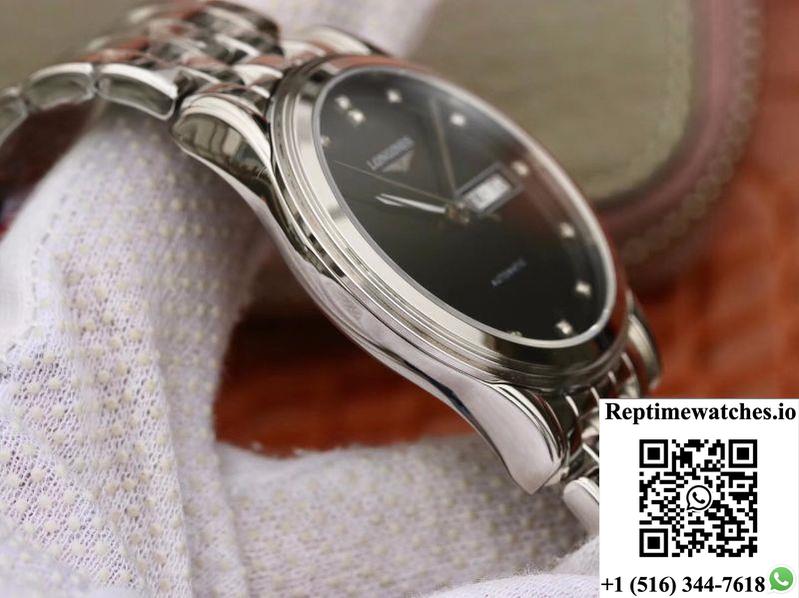 Longines Flagship Double Calendar L4.899.4.12.6 Gk Factory Black Dial-Rep Time Watches