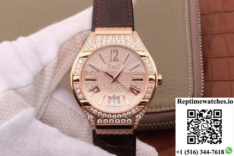 Piaget Polo Mks Factory Rose Gold Case Diamond Dial-Rep Time Watches