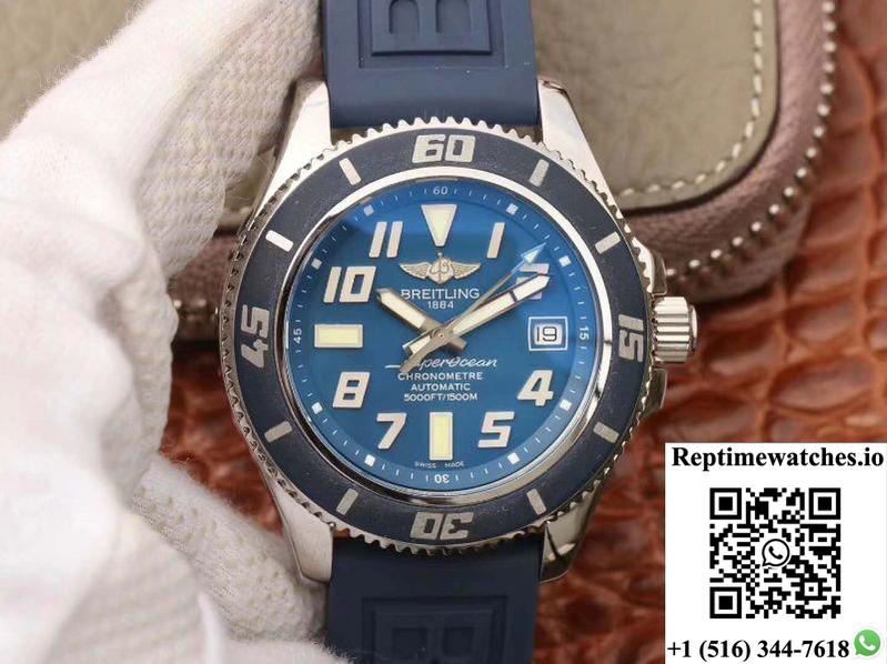 Breitling Superocean 42 A173643B/C868 Zf Factory Blue Dial-Rep Time Watches