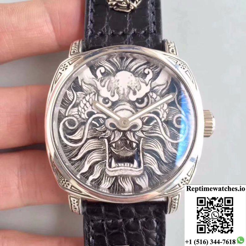 Panerai Radiomir Firenze Hand-Drawn Dragon Pattern Dial-Rep Time Watches