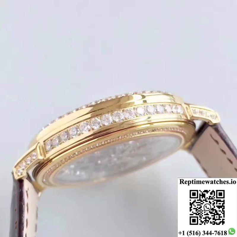 Piaget High-Grade Jewelry Tourbillon Hollow Dial-Rep Time Watches