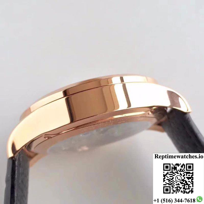 Jaeger-Lecoultre Master Grande Tradition Tourbillon Rose Gold White Dial-Rep Time Watches