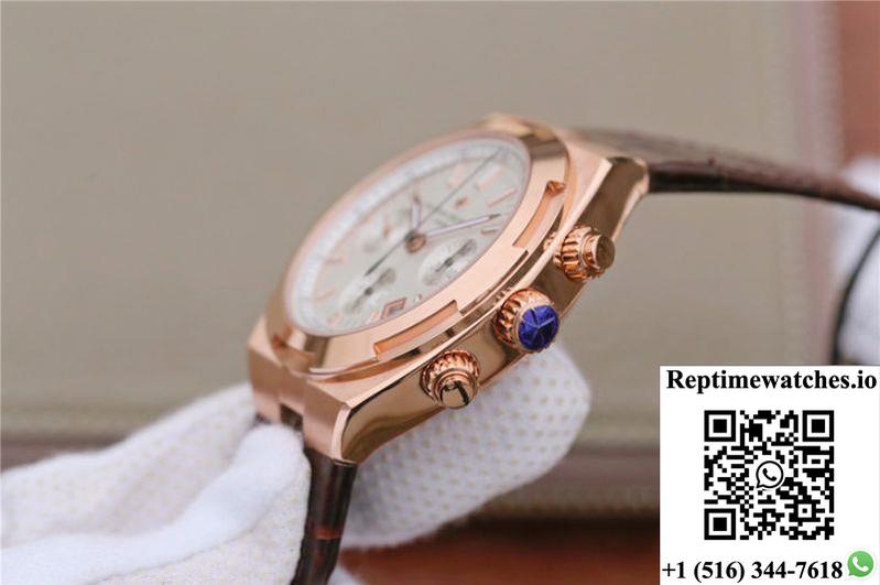 Vacheron Constantin Overseas Chronograph 5500V/000R-B074 8F Factory Silver Dial-Rep Time Watches