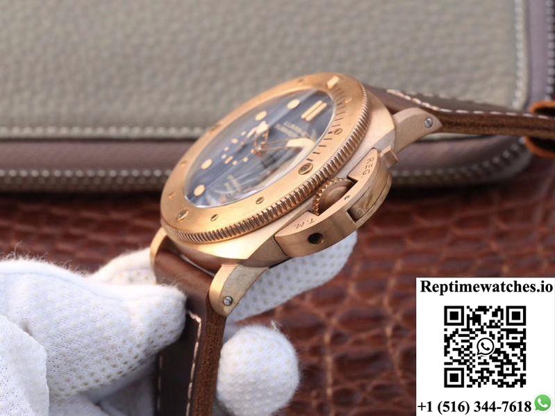 Panerai Luminor Submersible 1950 3 Days Automatic Bronzo Pam671 Vs Factory V2 Blue Dial-Rep Time Watches