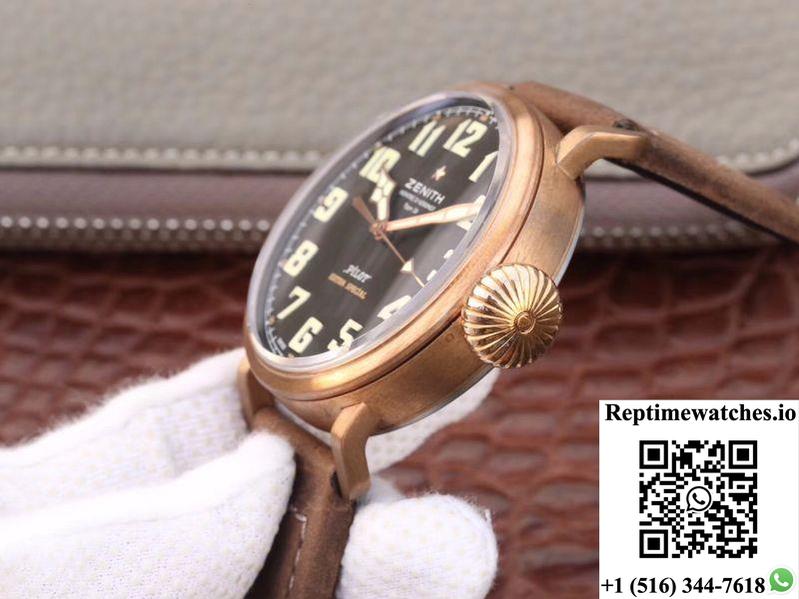 Zenith Pilot Type 20 Extra Special Bronze 29.2430.679.21.C753 Xf Factory Black Dial-Rep Time Watches