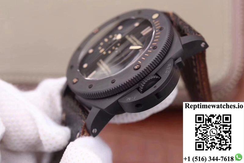 Panerai Luminor Submersible 1950 Pam508 Vs Factory V2 Black Dial-Rep Time Watches