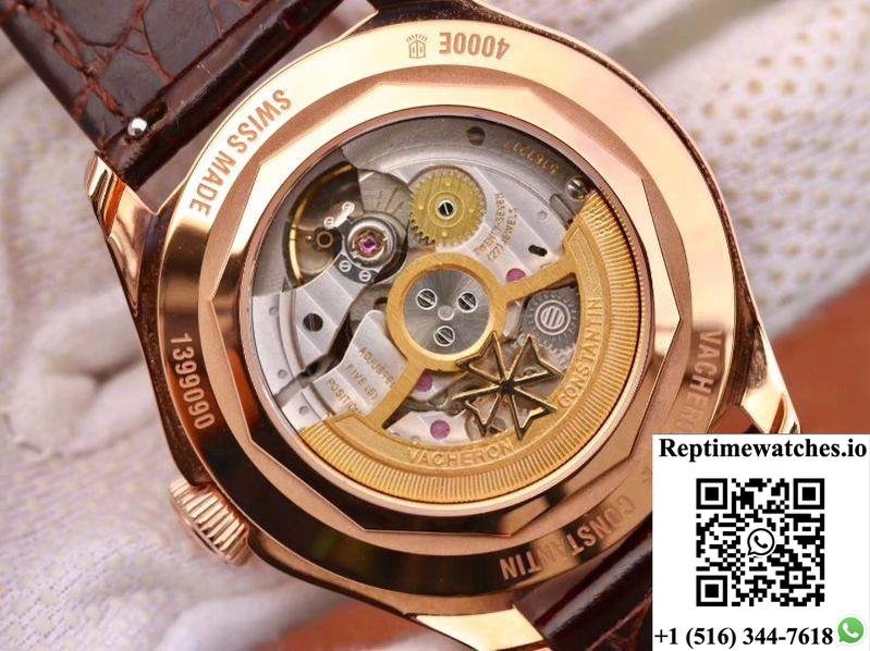 Vacheron Constantin&Nbsp;Fiftysix Day-Date 4000E/000R/B438 18K Rose Gold White Dial-Rep Time Watches