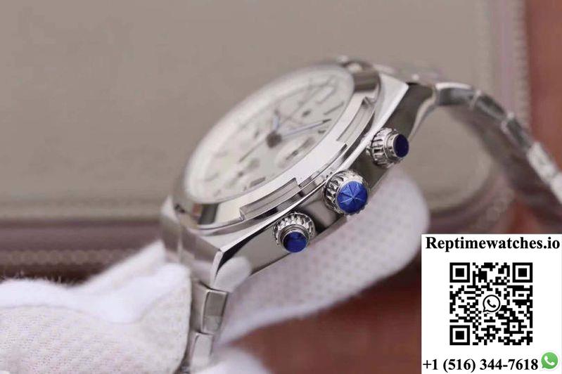 Vacheron Constantin Overseas Chronograph 5500V/110A-B075 8F Factory Silver Dial-Rep Time Watches