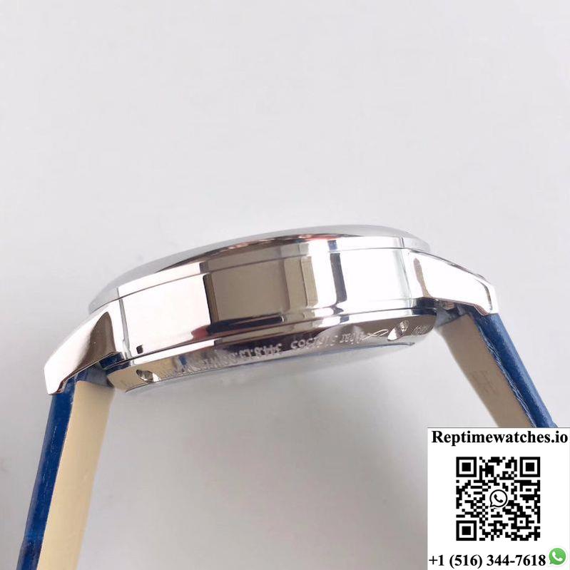 Jaeger-Lecoultre Rendez-Vous 3448420 Blue Leather Strap White Dial-Rep Time Watches