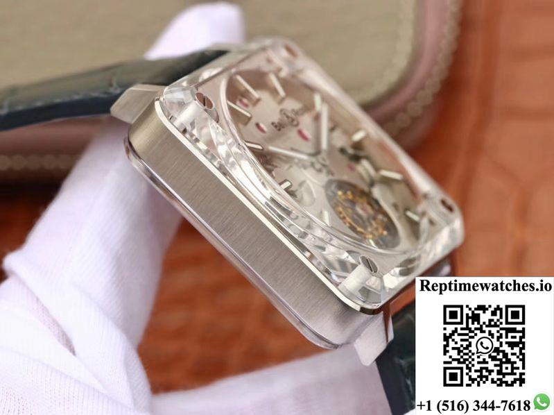 Bell Ross Br-X2 Tourbillon Stainless Steel Brushed Dial-Rep Time Watches