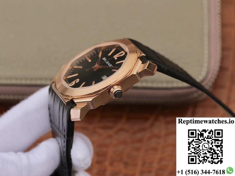 Bvlgari Octo Solotempo 102485 Bg041Bbspgvd Black Dial-Rep Time Watches