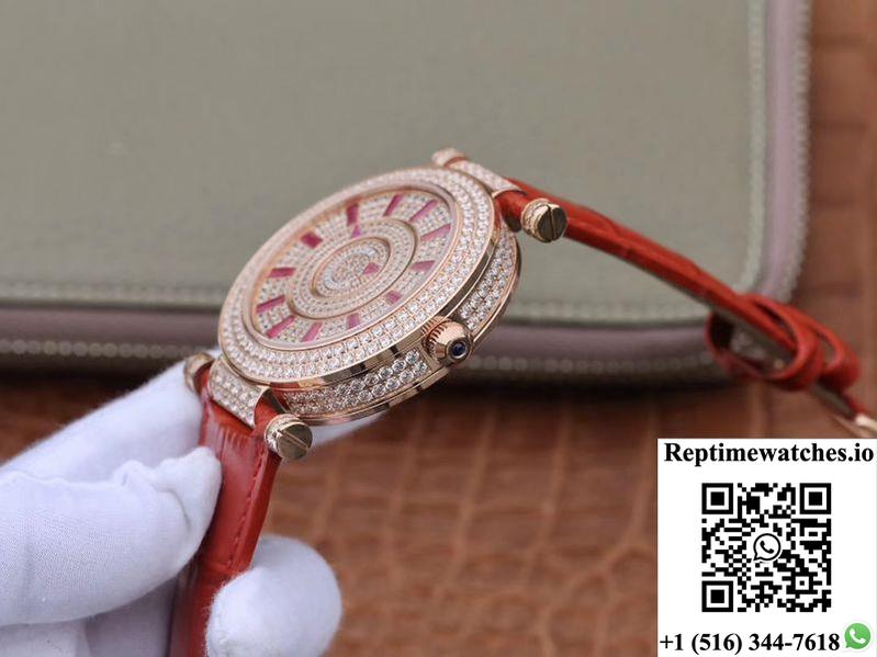 Franck Muller Double Mystery Dm42D2Rcd Gs Factory Rose Gold Diamond Dial-Rep Time Watches