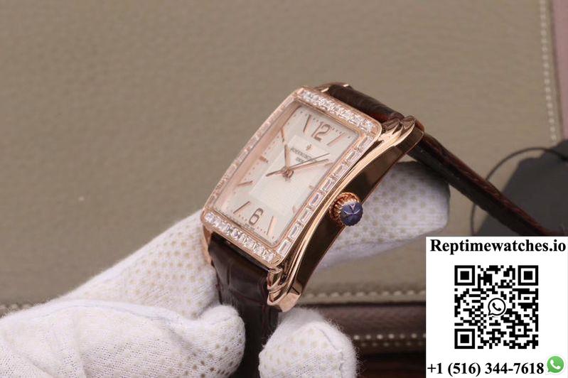 Vacheron Constantin Historiques Toledo 1951 86300/000R-9826 Gs Factory 18K Rose Gold Silver Dial-Rep Time Watches