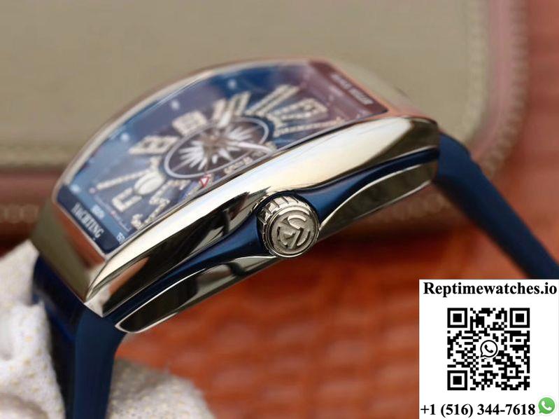 Franck Muller Vanguard V45 45Mm Blue Dial-Rep Time Watches