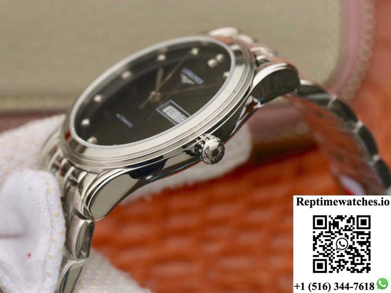 Longines Flagship Double Calendar L4.899.4.12.6 Gk Factory Black Dial-Rep Time Watches