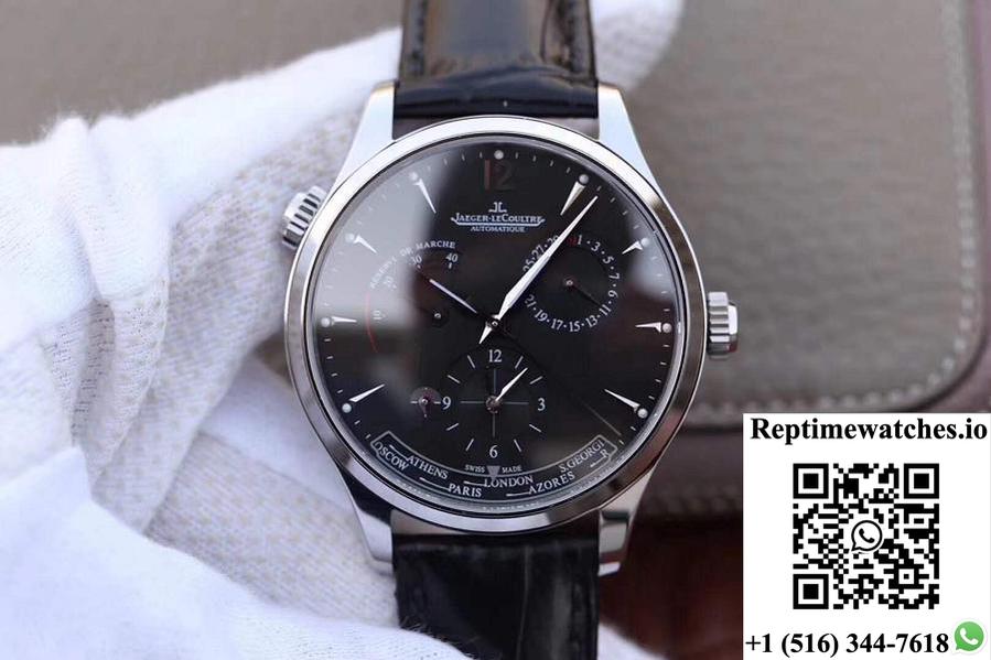 Jaeger-Lecoultre Master Geographic 1428421 Tw Factory Black Dial-Rep Time Watches