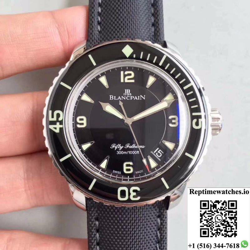 Blancpain Fifty Fathoms 5015-1130-52 Zf Factory Black Dial-Rep Time Watches