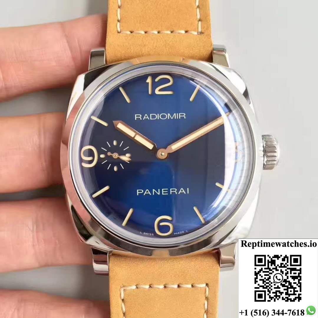 Panerai Radiomir 1940 Pam690 Zf Factory Blue Dial-Rep Time Watches