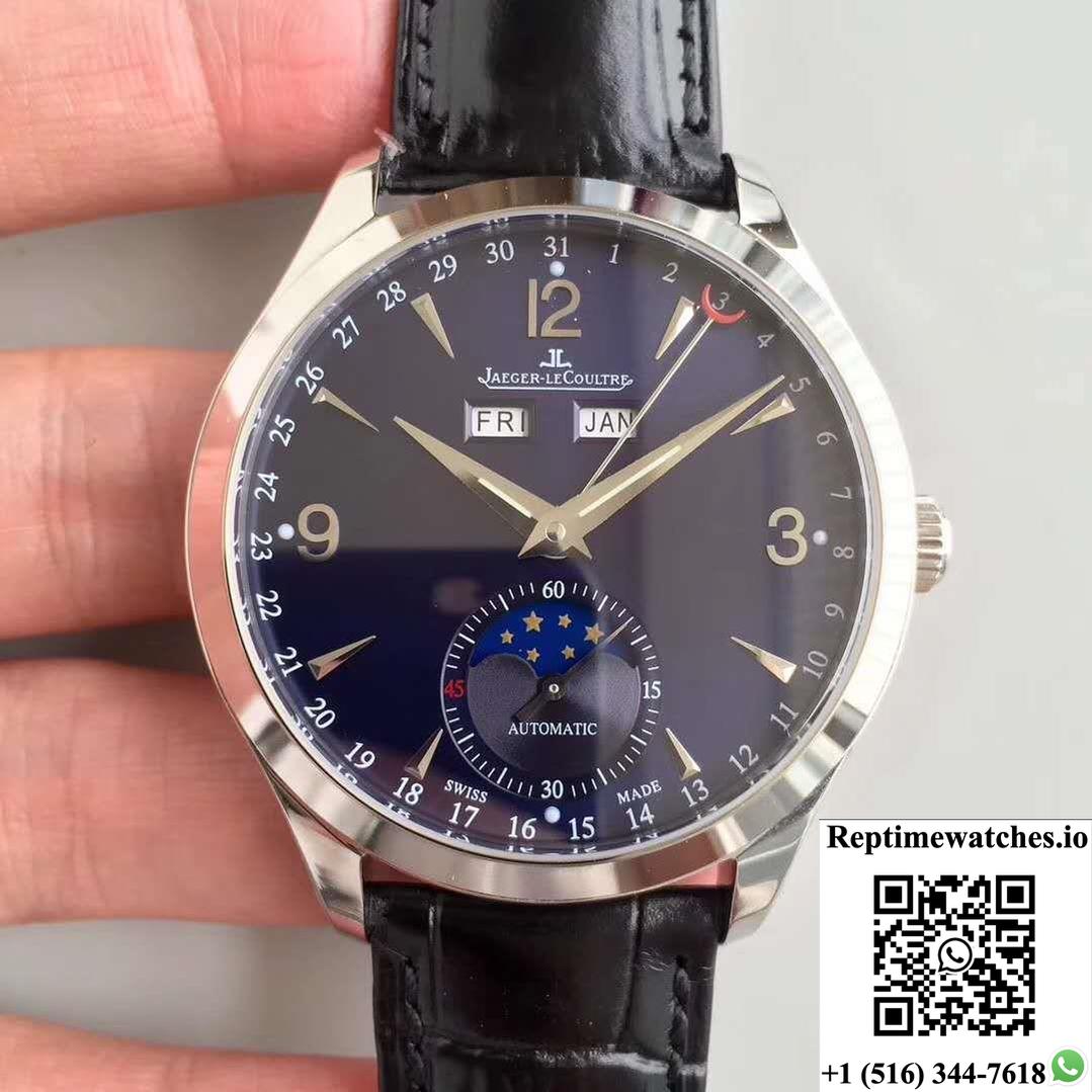 Jaeger-Lecoultre Master Calendar 1558420 Km Factory Blue Dial-Rep Time Watches