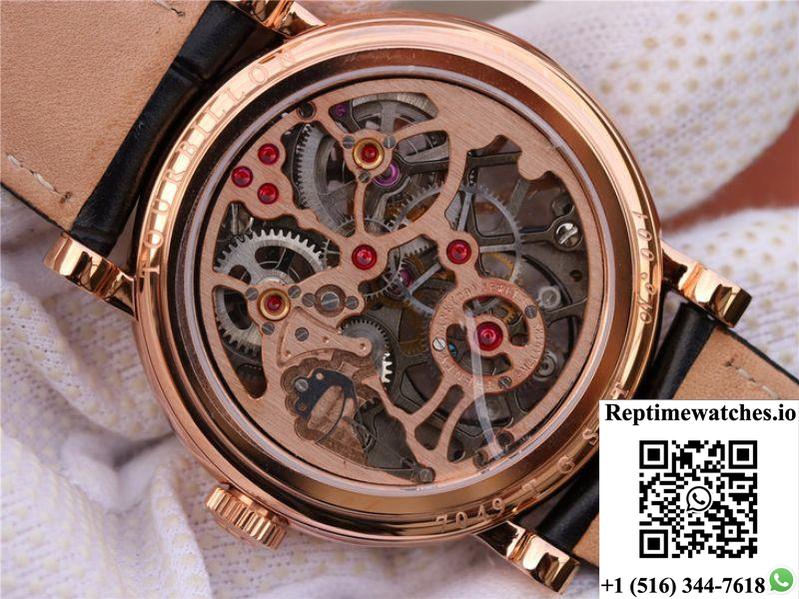 Franck Muller Giga Tourbillon 18K Rose Gold Skeleton Dial-Rep Time Watches