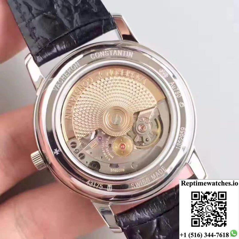 Vacheron Constantin Patrimony Perpetual Calendar 43175/000P-B190 White Dial-Rep Time Watches