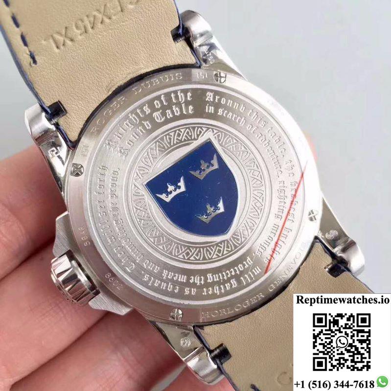 Roger Dubuis Excalibur Knights Of The Round Table Ii Rddbex0495 Blue Dial-Rep Time Watches