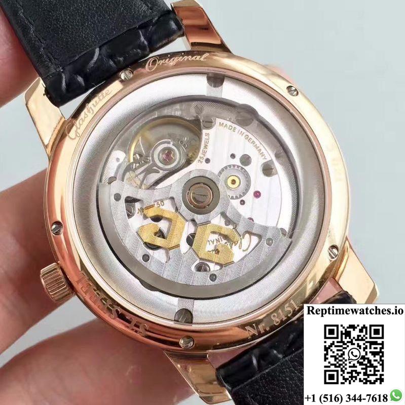 Glashutte Original Senator Excellence 1-39-52-01-01-04 V4 Fk Factory Rose Gold Case White Dial-Rep Time Watches