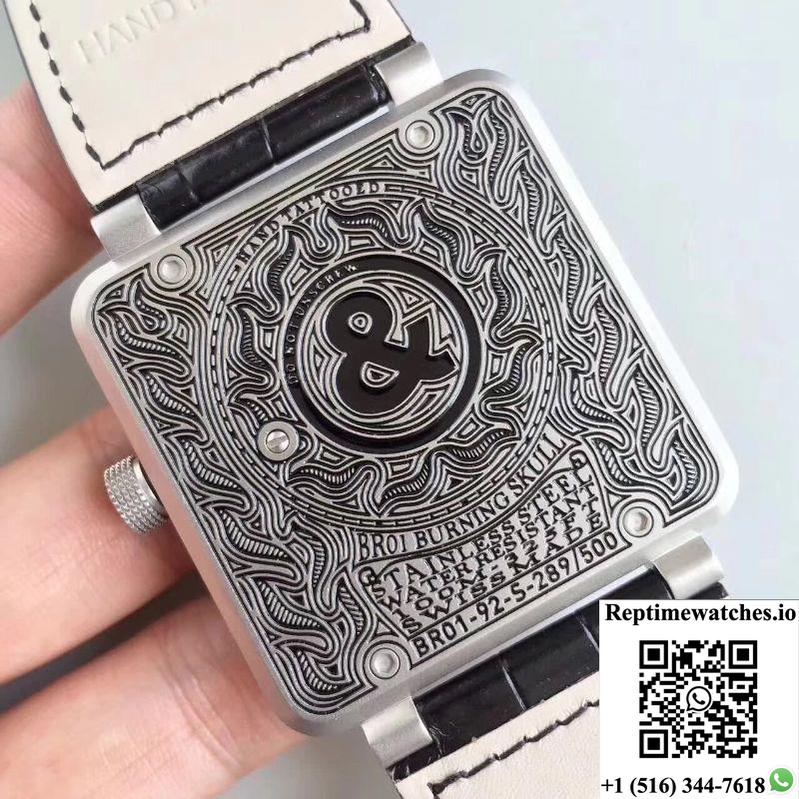 Bell & Ross Br 01 Burning Skull Black Dial-Rep Time Watches