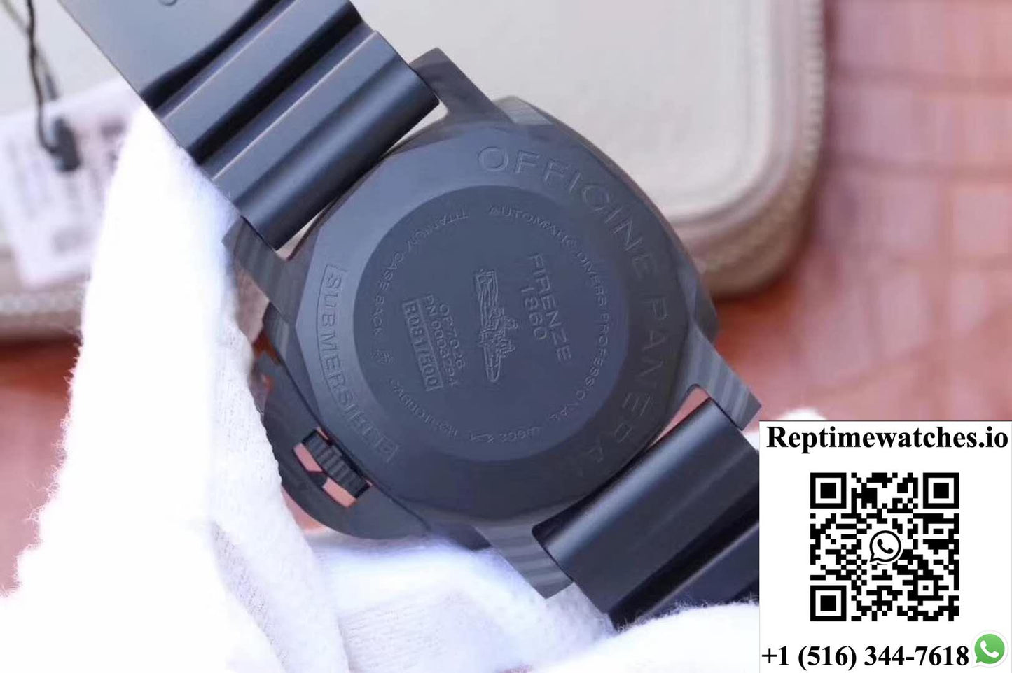 Panerai Luminor Submersible 1950 Pam616 Vs Factory Black Dial-Rep Time Watches