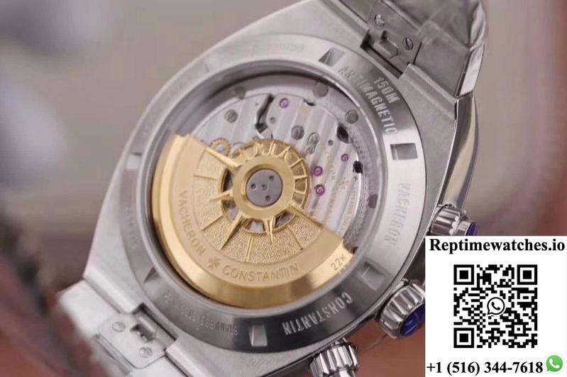 Vacheron Constantin Overseas Chronograph 5500V/110A-B075 8F Factory Silver Dial-Rep Time Watches