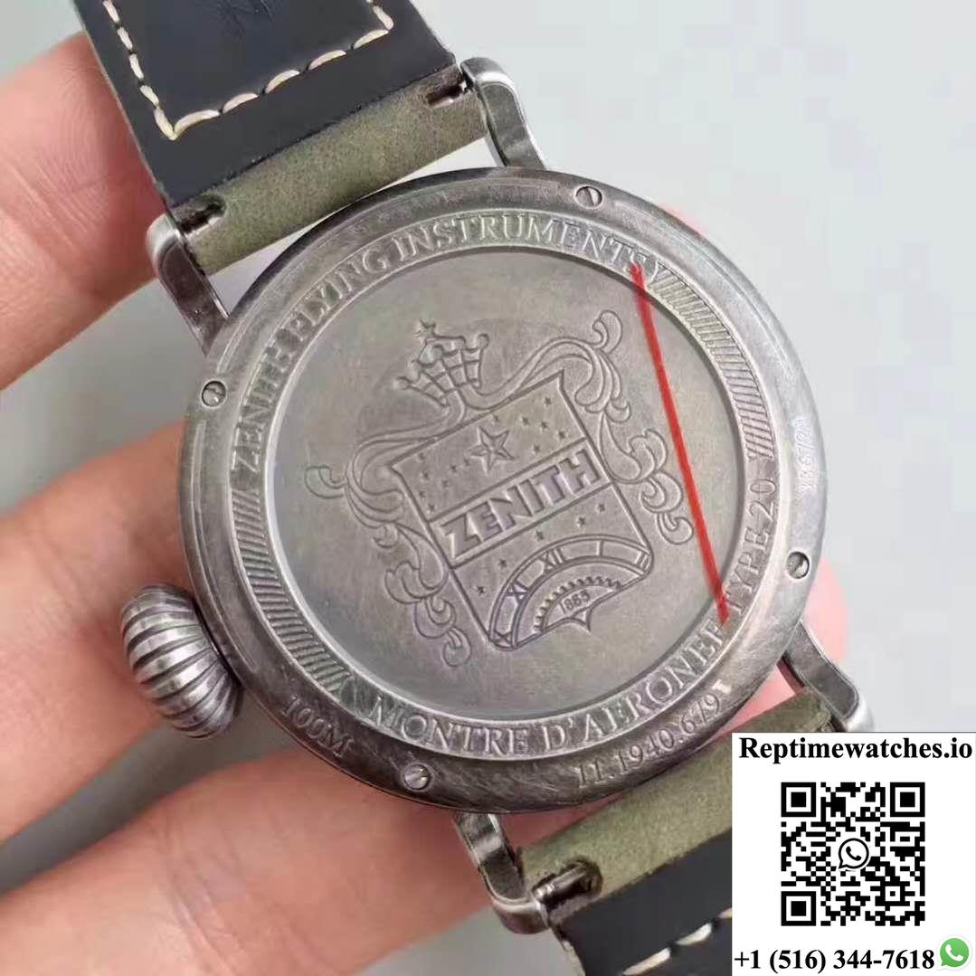 Zenith Pilot Type 20 Extra Special Ton Up 11.2430.679.21.C801 Xf Factory Anthracite Dial-Rep Time Watches