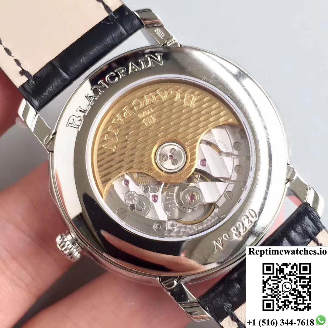 Blancpain Villeret 6654A-1127-55B Om Factory V2 White Dial-Rep Time Watches