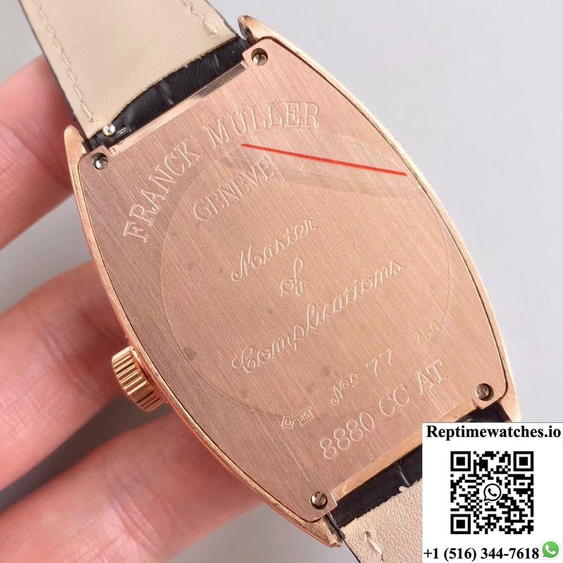 Franck Muller 8880 Sc Dt Rose Gold Diamonds Dial-Rep Time Watches
