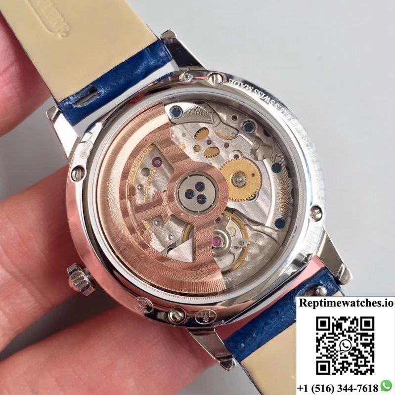 Jaeger-Lecoultre Rendez-Vous 3448420 Blue Leather Strap White Dial-Rep Time Watches