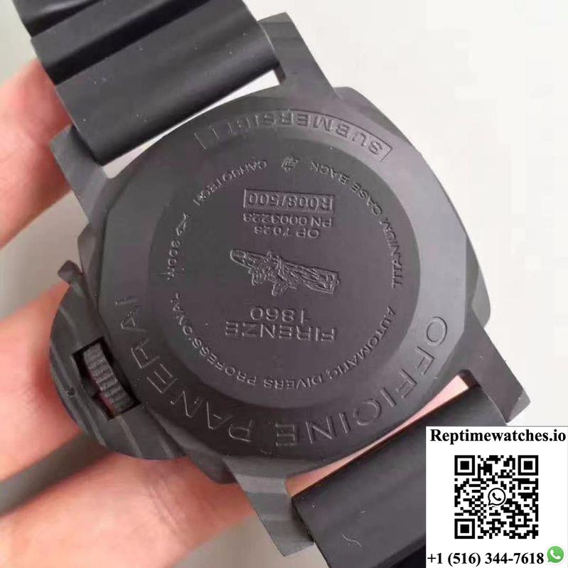Panerai Luminor Submersible 1950 Pam616 Vs Factory V3 Black Dial-Rep Time Watches