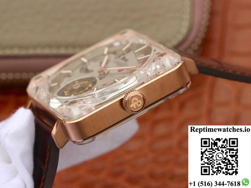 Bell & Ross Br-X2 Tourbillon 18K Rose Gold Stainless Steel Brushed Dial-Rep Time Watches