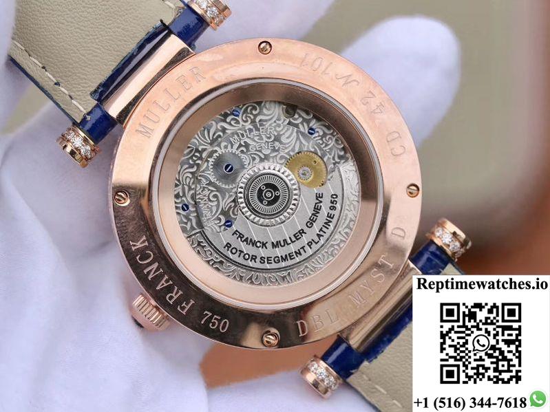 Franck Muller Double Mystery D 3R Cd 42 Rose Gold Diamond Dial-Rep Time Watches