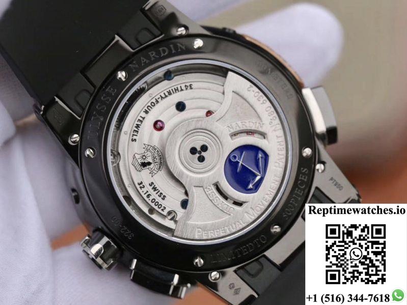 Ulysse Nardin El Toro 322-00-3 All Working Gmt Calendar Grey Dial-Rep Time Watches