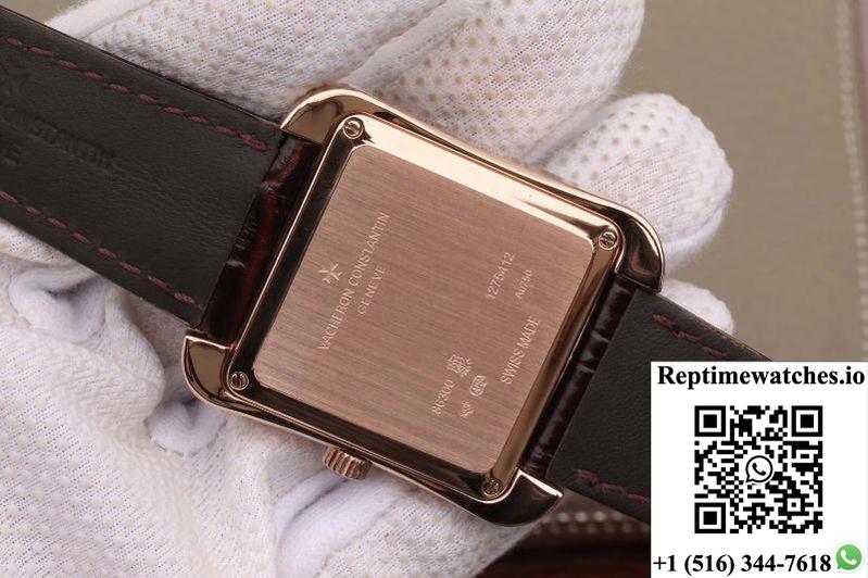 Vacheron Constantin Historiques Toledo 1951 86300/000R-9826 Gs Factory 18K Rose Gold Silver Dial-Rep Time Watches