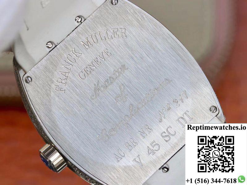 Franck Muller Vanguard V45.Sc.Dt.D.Nbr.Cd.5N.Nr Diamond Dial-Rep Time Watches