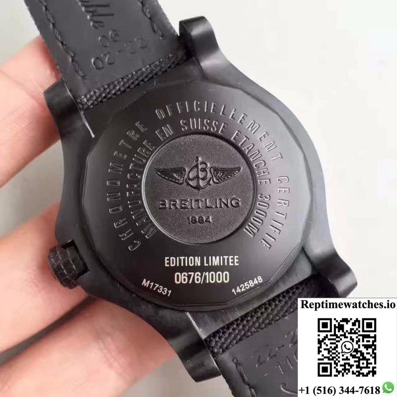 Breitling Avenger Seawolf Blacksteel Code Yellow M17330B2 Gf Factory Black Dial-Rep Time Watches