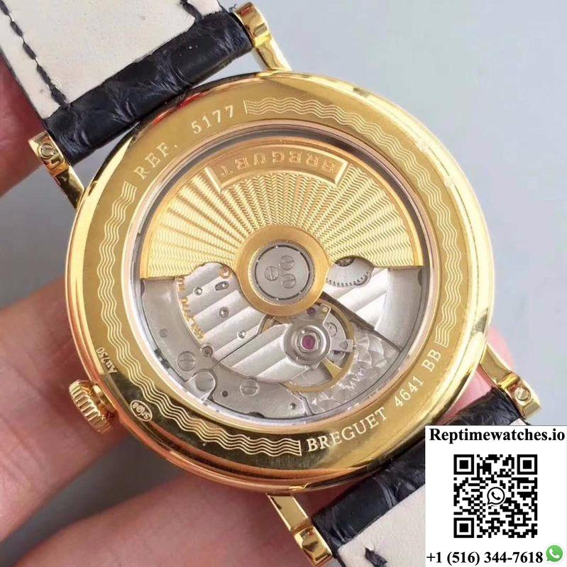Breguet Classique 5177Ba/12/9V6 Yellow Gold Mks Factory Silver Dial-Rep Time Watches