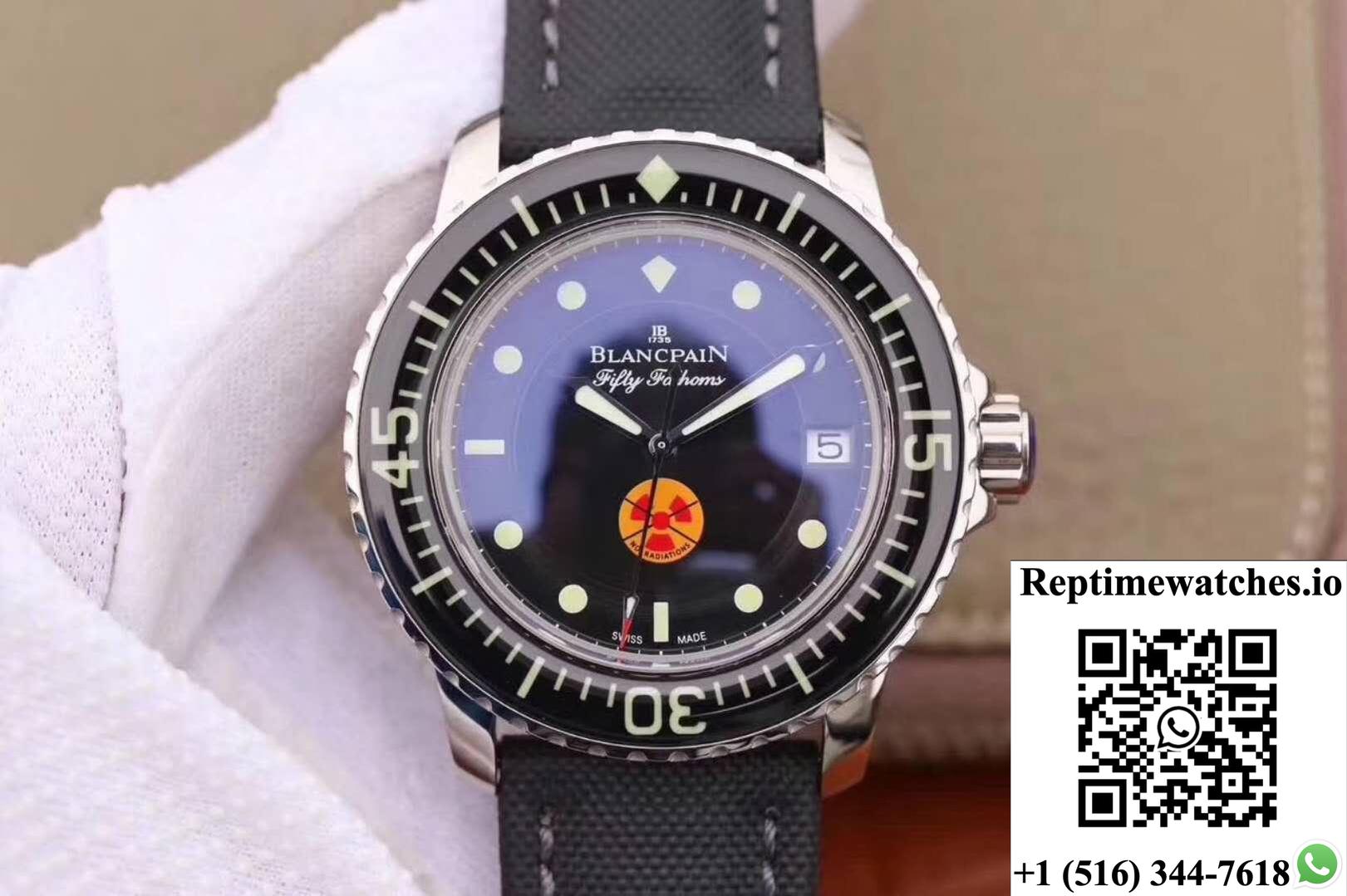 Blancpain Fifty Fathoms Tribute Limited Edition 5015B-1130-52 Zf Factory Black Dial-Rep Time Watches