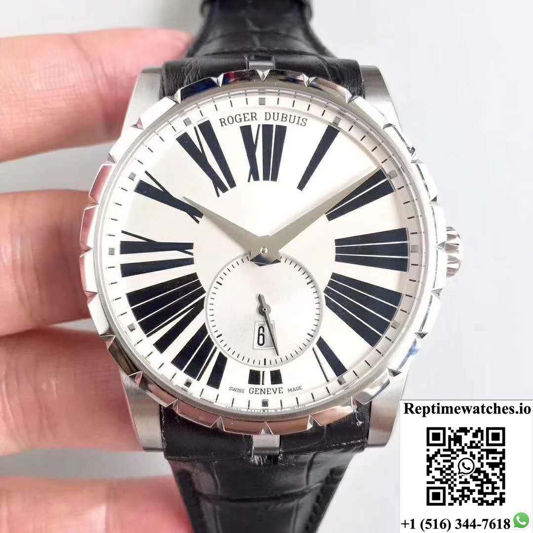 Roger Dubuis Excalibur 42Mm Automatic Rddbex0536 Silver Dial-Rep Time Watches