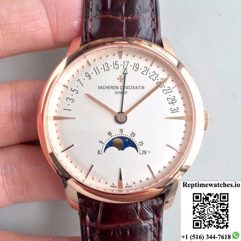 Vacheron Constantin Patrimony 4010U/000R-B329 18K Rose Gold White Dial-Rep Time Watches